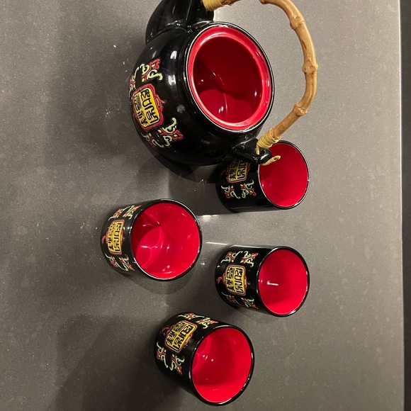 Vintage asian tea pot set - Picture 3 of 10